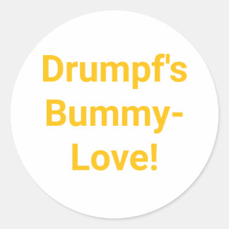 Drumps Bummy-Liebe Jeff Hankamer Artjunkhaus-Comic Runder Aufkleber