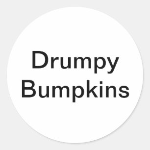 Drumpy Bumpkins Jeff Hankamer Artjunkhaus Comic Runder Aufkleber