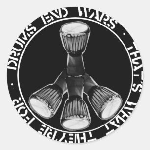 DRUMS END WARS Aufkleber