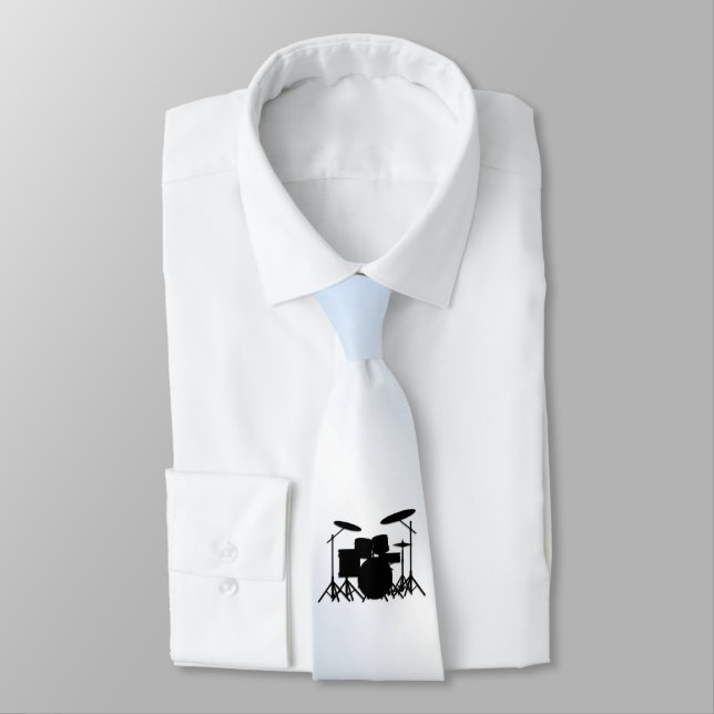 Drums Music Design Blau Krawatte (Gebunden)