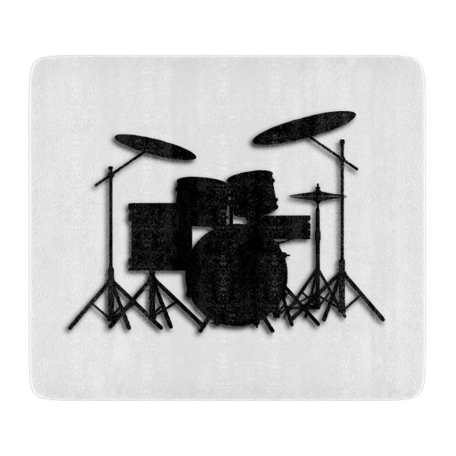 Drums Music Design Schneidebrett (Vorderseite)