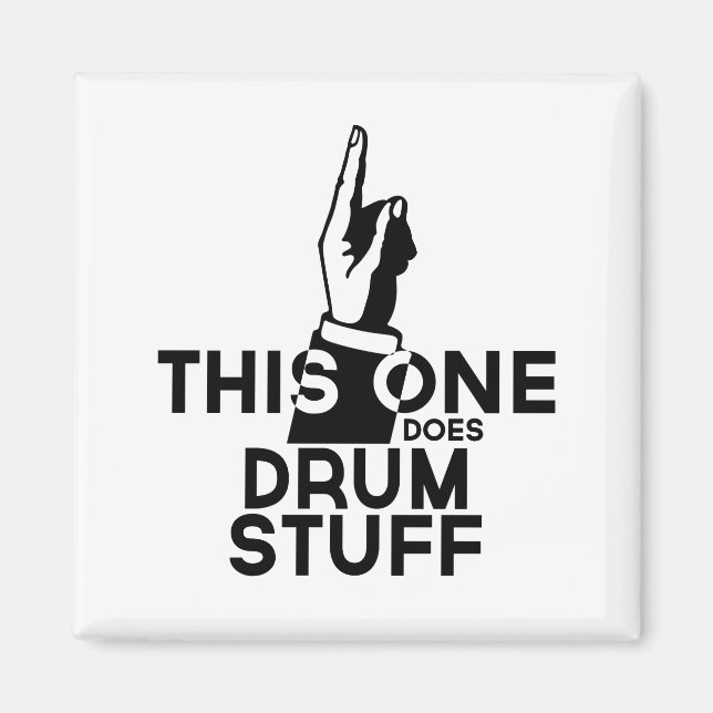 Drums Stuff - Funny Drums Music Magnet (Vorne)