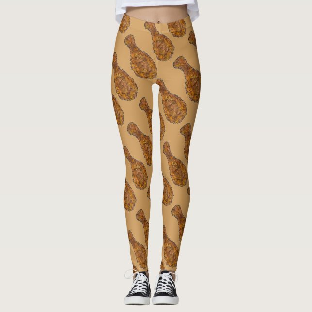 Drumsticks von gebratenem Hühnerfleisch Kochen Leg Leggings (Vorderseite)