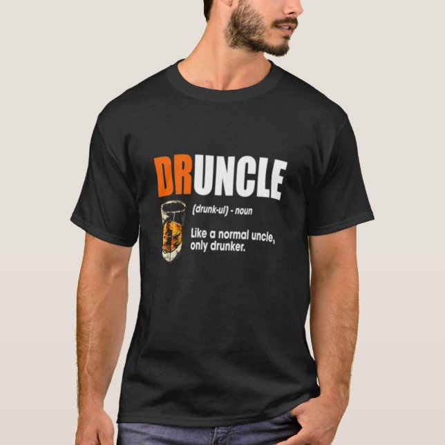 Druncle Shirt-Bier-trinkender Onkel Gift T-Shirt (Vorderseite)