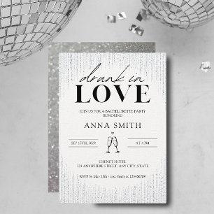 Drunin in Love Bachelorette Party Invitation