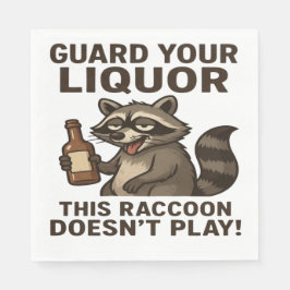 Drunk Raccoon Serviette