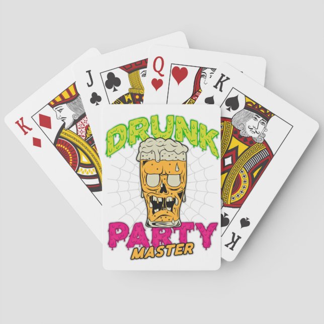 Drunk Zombie Playing Cards Spielkarten (Rückseite)