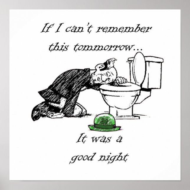 Drunken Leprechaun Poster (Vorne)