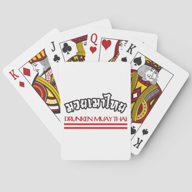 Drunken Muay Thai Spielkarten (Rückseite)