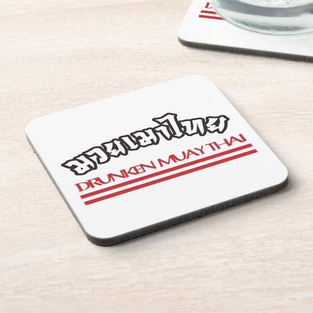 Drunken Muay Thai Untersetzer (Linke Seite)