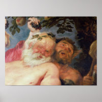 Drunken Silenus, unterstützt von Satyrs, c.1620