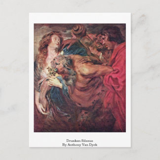 Drunken Silenus von Anthony Van Dyck Postkarte