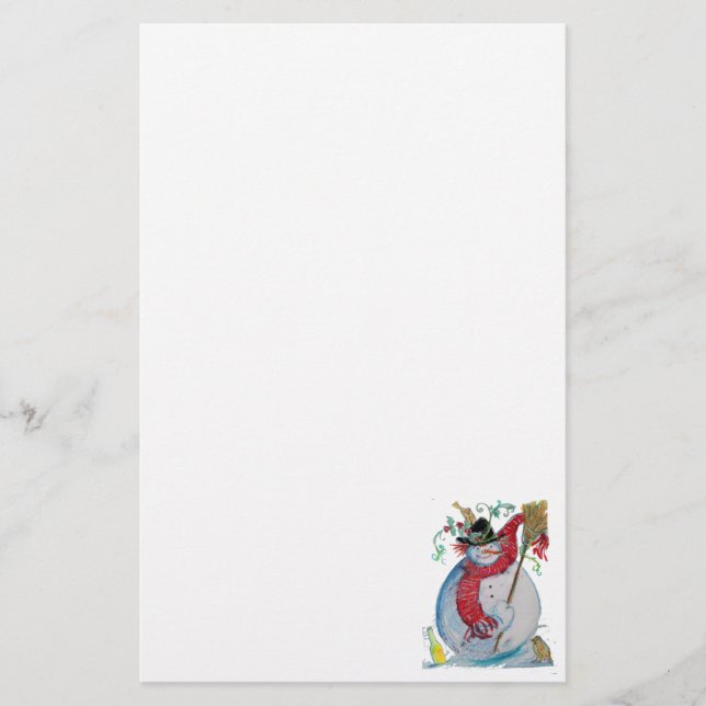 DRUNKEN SNOWMAN BRIEFPAPIER (Vorderseite)