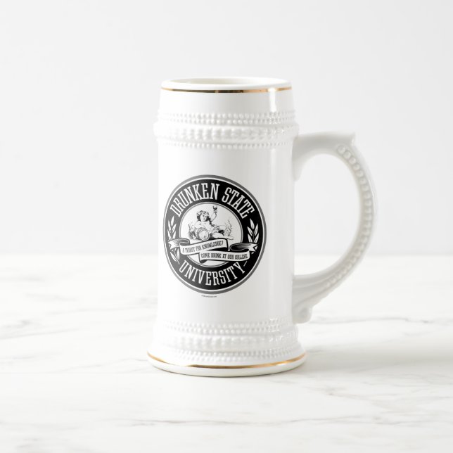 Drunken Staat University Beer Stein Bierglas (Rechts)