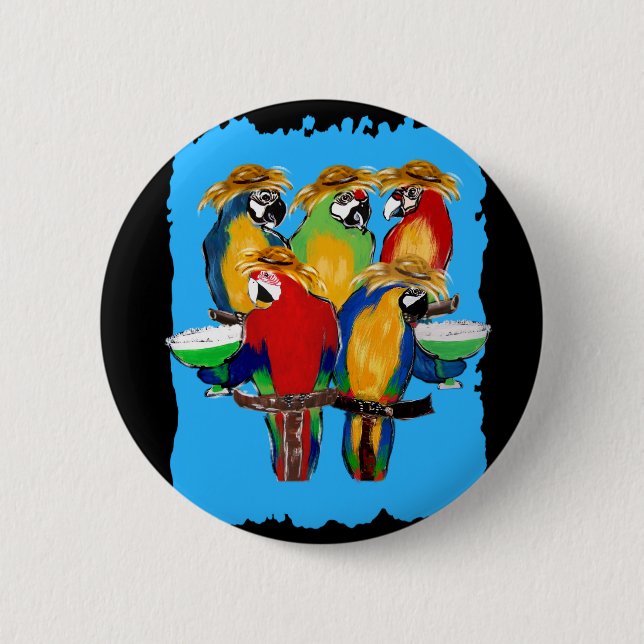 Drunkin Parrots Button (Vorderseite)