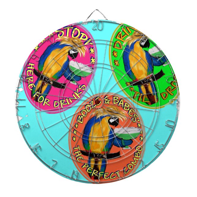 DRUNKIN PARROTS DARTSCHEIBE (vorne)