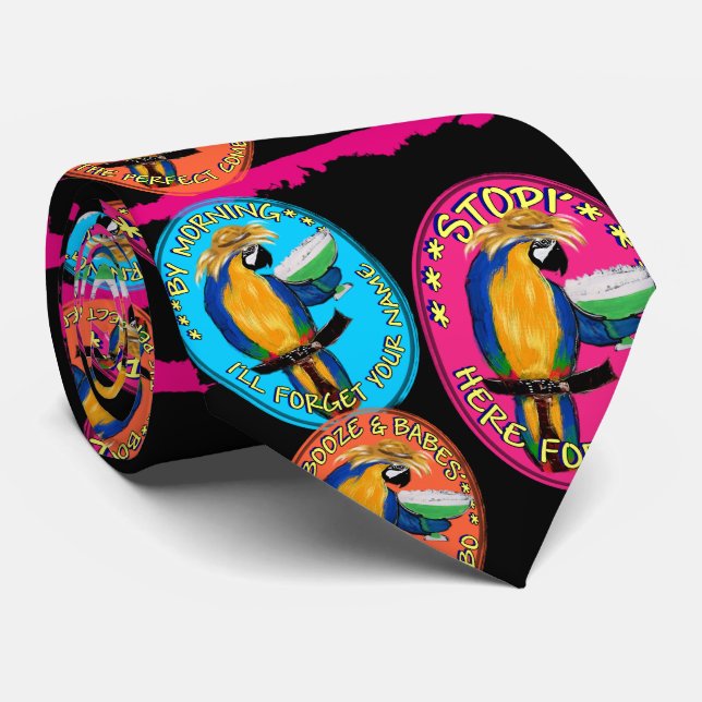 DRUNKIN PARROTS KRAWATTE (Gerollt)