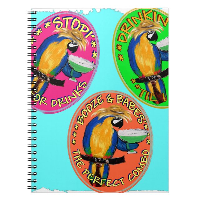 DRUNKIN PARROTS NOTIZBLOCK (Vorderseite)