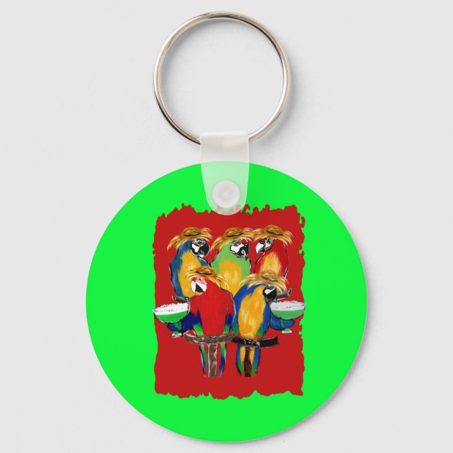 Drunkin Parrots Schlüsselanhänger (Vorderseite)