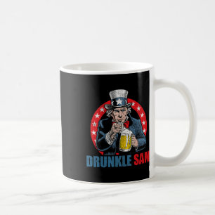 Drunkle Sam Funny 4. Juli Uncle Sam Usa Beer D. Kaffeetasse