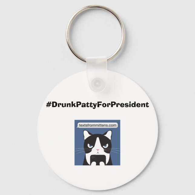 #DrunkPattyForPresident Basic-Schlüsselanhänger Schlüsselanhänger (Vorderseite)