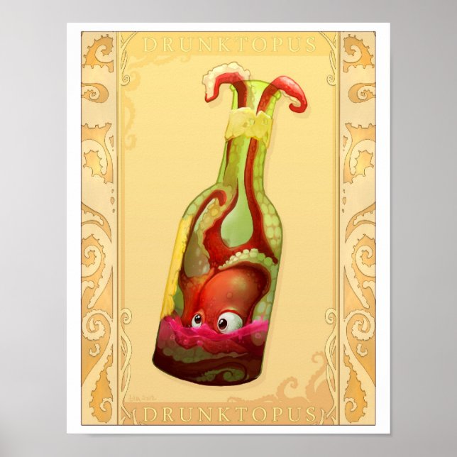 Drunktopus Poster (Vorne)
