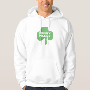 Drunky McGee St. Patrick's Day Clover Hoodie