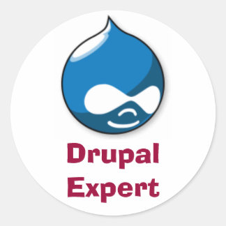 Drupal Expert Runder Aufkleber