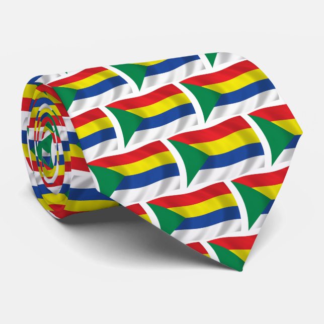 Druze Flag Krawatte (Gerollt)
