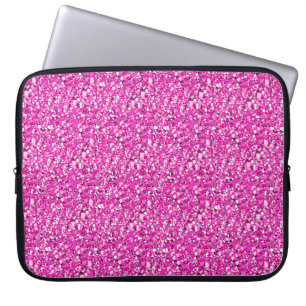 Druzy Kristall - fuchsienrosa Laptopschutzhülle