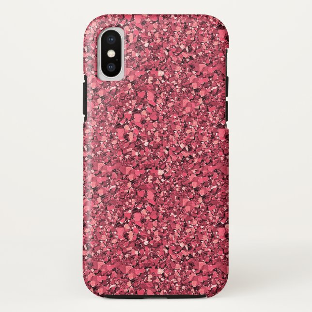 Druzy Kristall - Granatrot Case-Mate iPhone Hülle (Rückseite)