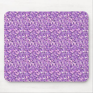 Druzy Kristall - helle Orchidee Mousepad