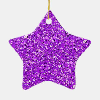 Druzy Quarzkristalle - Amethyst lila Keramikornament