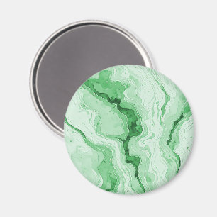 Druzy-Wald-Grün-Achat-Look  Magnet