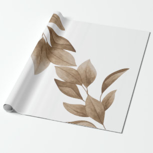 Dry Aesthetic Leafs Geschenkpapier