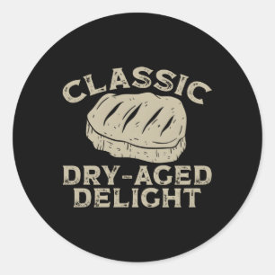 Dry-Aged Delights Backprint Trockenalter Runder Aufkleber