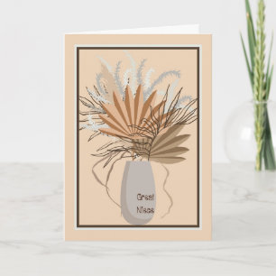Dry Blume Blätter Great Niece Erwachsene Geburtsta Karte