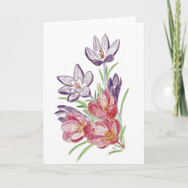 Dry Blume Geburtstagkarte Karte (Vorderseite)