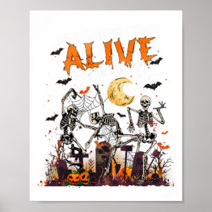 Dry Bones Come Alive Ezekiel 37 Funny Dancing Skel Poster