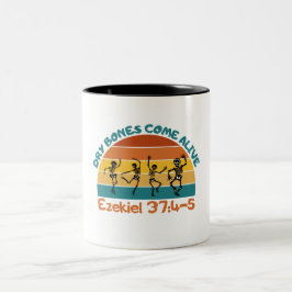 Dry Bones kommen Christliches Halloween Funny Zweifarbige Tasse