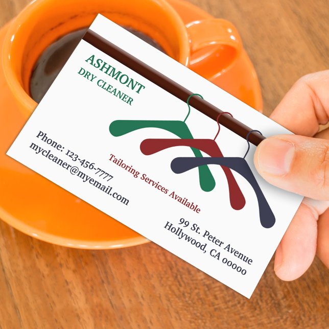 Dry Cleaner Wäschekarte Visitenkarte (Von Creator hochgeladen)