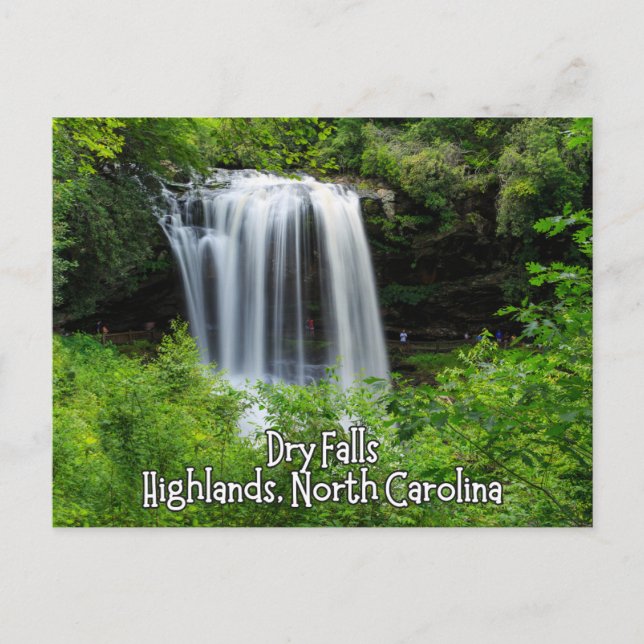 Dry Falls, Highland North Carolina Postkarte (Vorderseite)