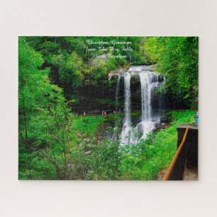 Dry Falls North Carolina.Christmas Greetings Jigsa