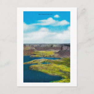 Dry Falls Staat Park, Grand Coulee Dam Postkarte