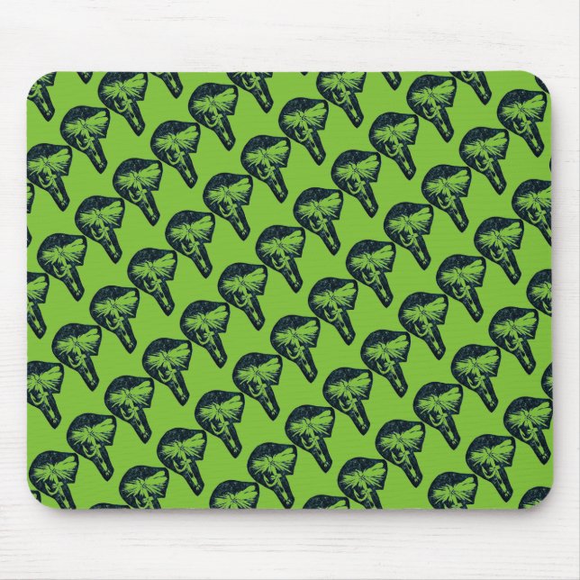 "Dry Fly Green Tiled" Trout Fly Mousepad (Vorne)