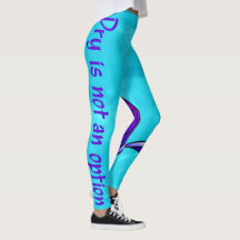Dry Is Not An Option leggings turquoise