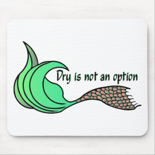 Dry ist keine Option für Orange und Grün Mousepad