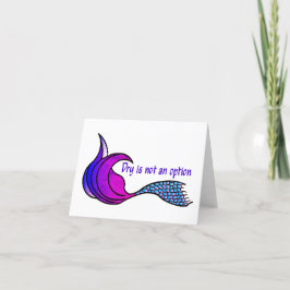 Dry ist keine optionale leere-inside-Karte Dankeskarte