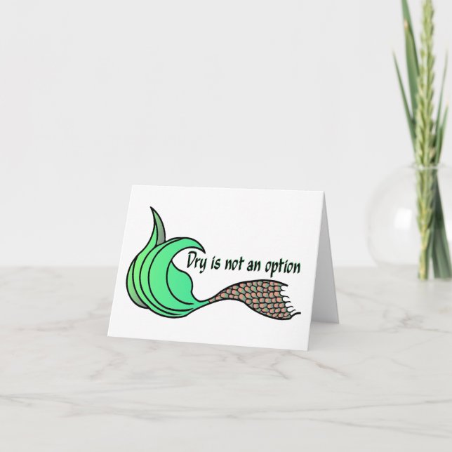 Dry N'Est Pas Une Option Carte Orange / Green Note (Devant)