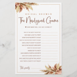 Dry Pampas Grass | The Newlyn Game Card